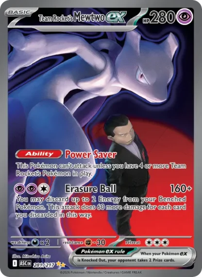 Team Rocket's Mewtwo ex · Ascended Heroes 281
