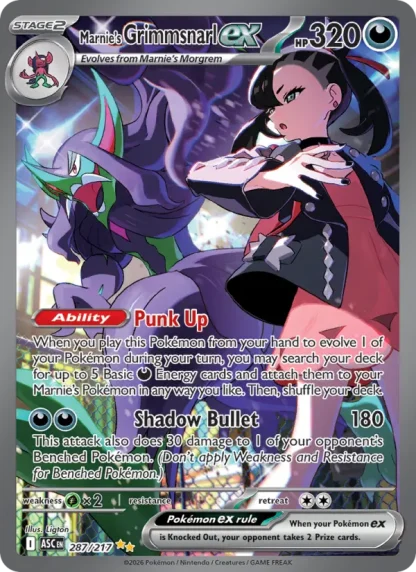 Marnie's Grimmsnarl ex · Ascended Heroes 287