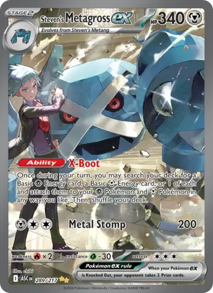 Steven's Metagross ex · Ascended Heroes 289