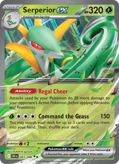 Serperior ex · Black Bolt 003