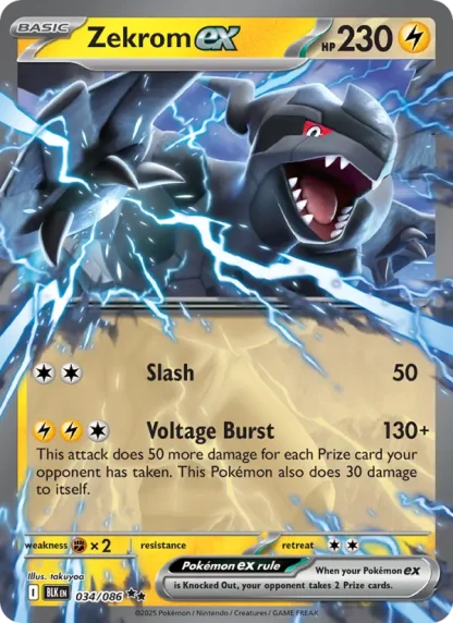 Zekrom ex · Black Bolt 034