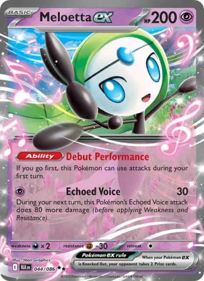 Meloetta ex · Black Bolt 044