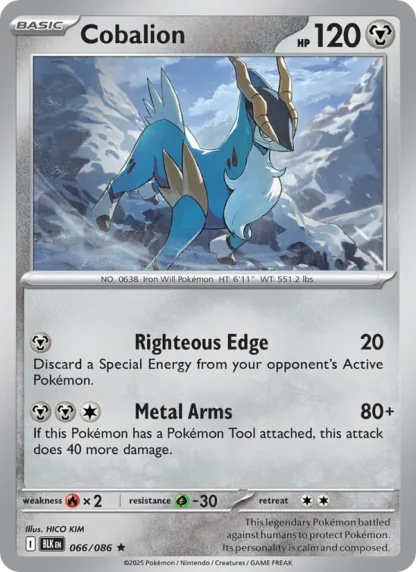 Cobalion · Black Bolt 066