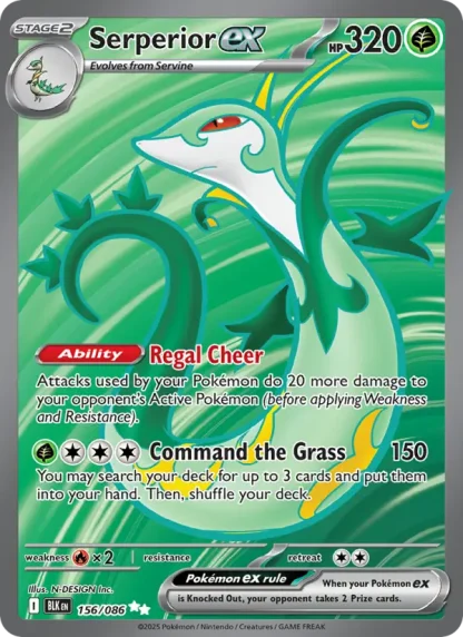 Serperior ex · Black Bolt 156