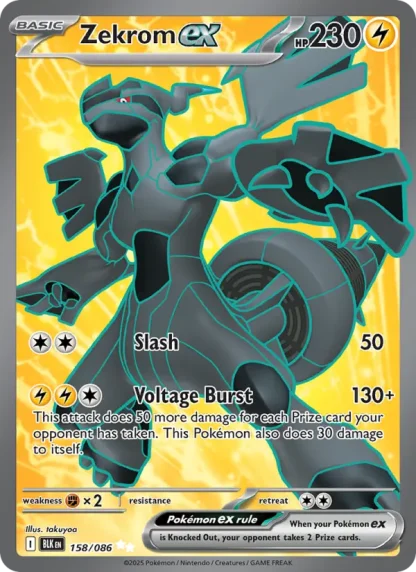 Zekrom ex · Black Bolt 158