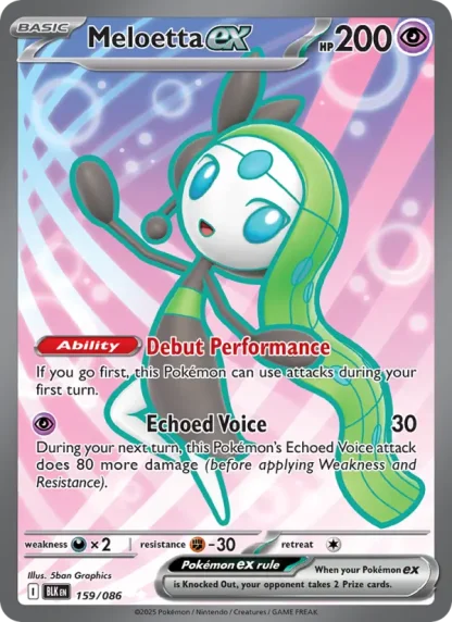 Meloetta ex · Black Bolt 159
