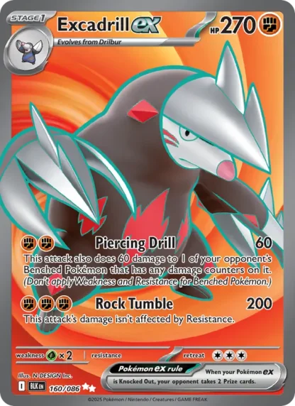 Excadrill ex · Black Bolt 160