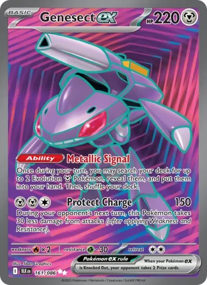 Genesect ex · Black Bolt 161