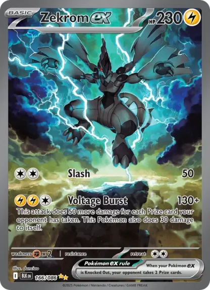 Zekrom ex · Black Bolt 166