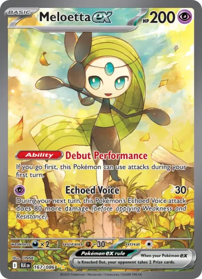 Meloetta ex · Black Bolt 167