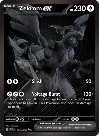 Zekrom ex · Black Bolt 172