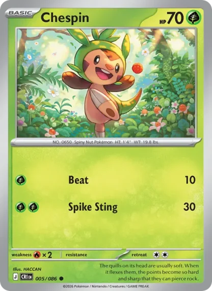 Chespin · Chaos Rising 005