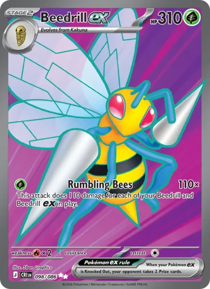 Beedrill ex · Chaos Rising 098