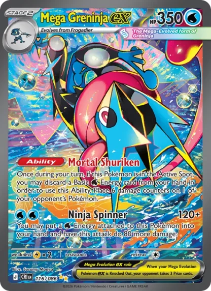 Mega Greninja ex · Chaos Rising 116