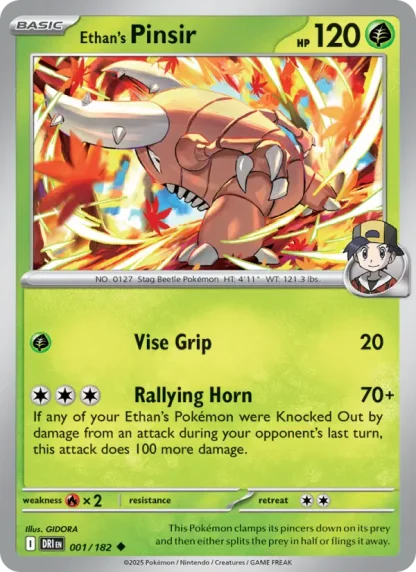 Ethan's Pinsir · Destined Rivals 001