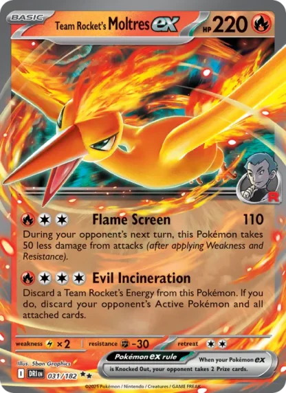 Team Rocket's Moltres ex · Destined Rivals 031