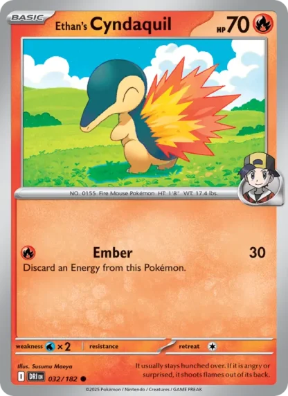 Ethan's Cyndaquil · Destined Rivals 032