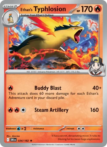Ethan's Typhlosion · Destined Rivals 034