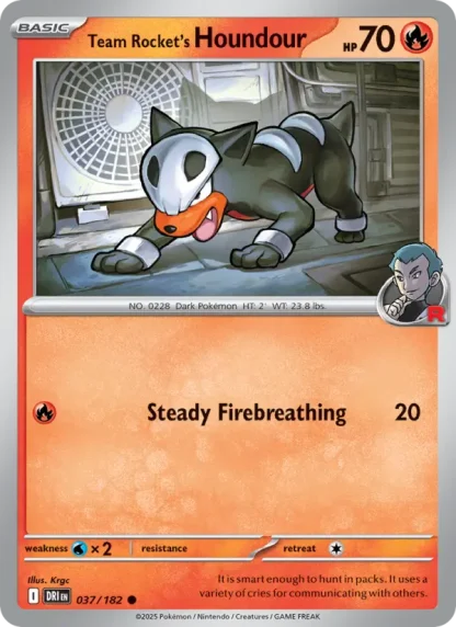 Team Rocket's Houndour · Destined Rivals 037