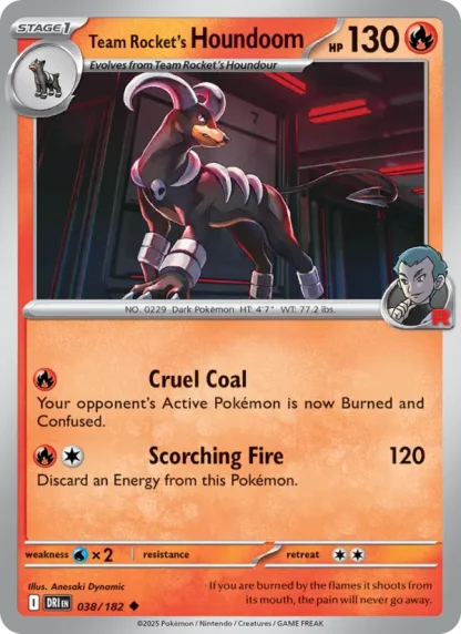 Team Rocket's Houndoom · Destined Rivals 038
