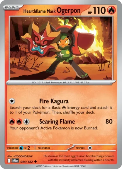 Hearthflame Mask Ogerpon · Destined Rivals 044