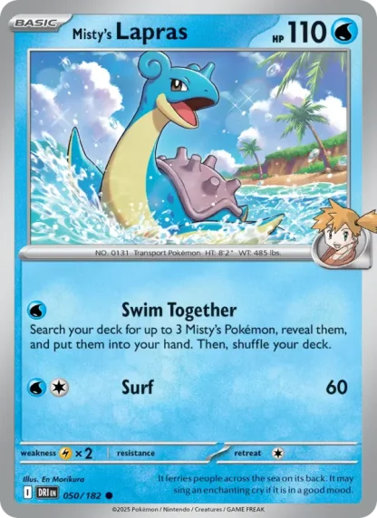 Misty's Lapras · Destined Rivals 050