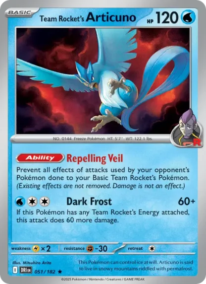 Team Rocket's Articuno · Destined Rivals 051