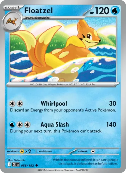 Floatzel · Destined Rivals 058