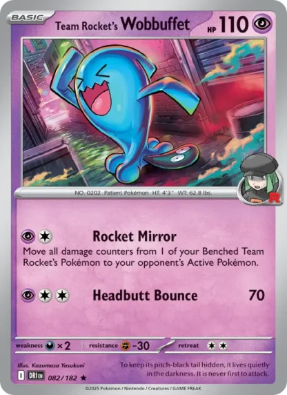 Team Rocket's Wobbuffet · Destined Rivals 082