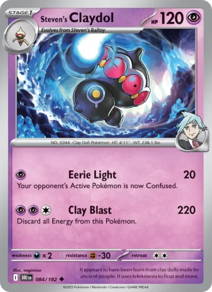 Steven's Claydol · Destined Rivals 084