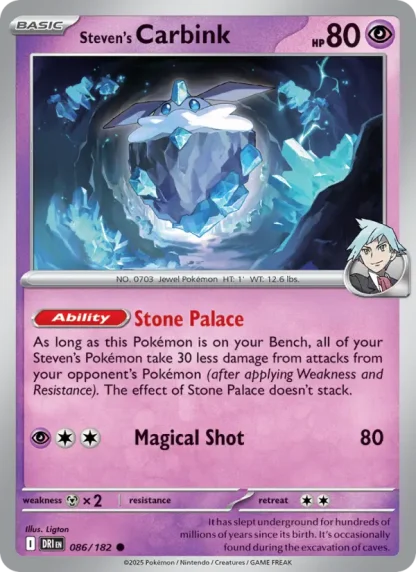 Steven's Carbink · Destined Rivals 086