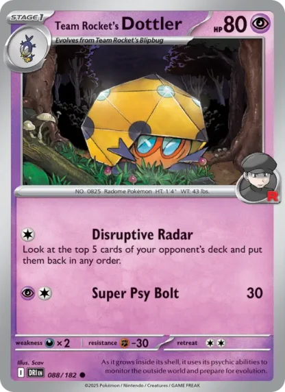 Team Rocket's Dottler · Destined Rivals 088