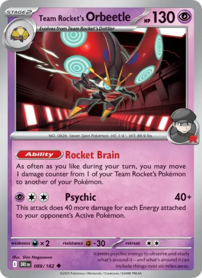 Team Rocket's Orbeetle · Destined Rivals 089
