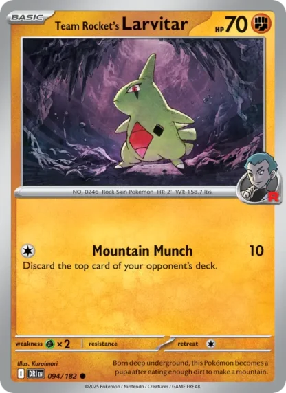 Team Rocket's Larvitar · Destined Rivals 094