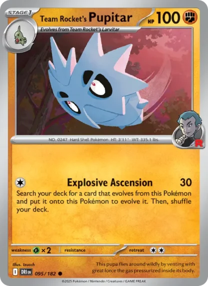 Team Rocket's Pupitar · Destined Rivals 095