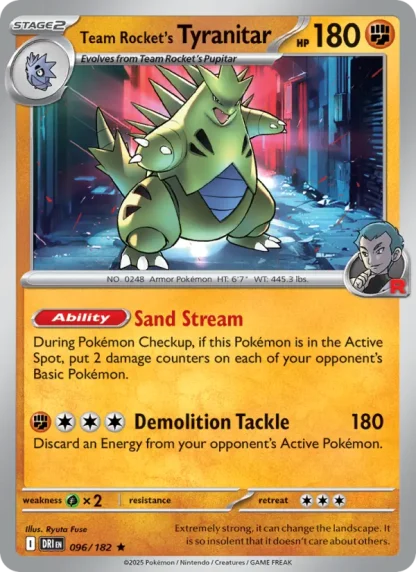 Team Rocket's Tyranitar · Destined Rivals 096