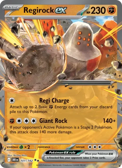 Regirock ex · Destined Rivals 101
