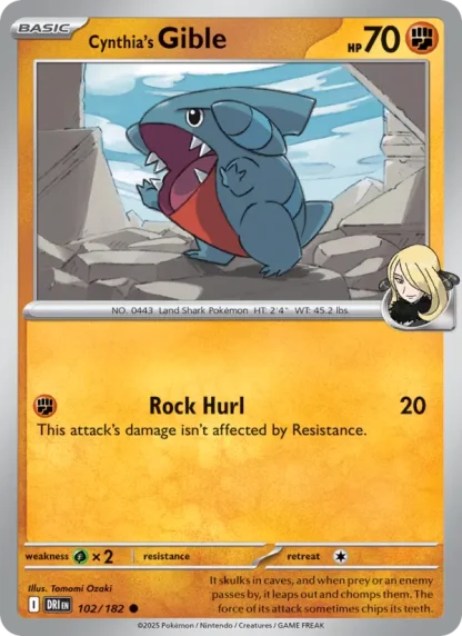 Cynthia's Gible · Destined Rivals 102