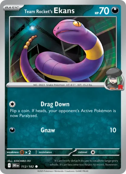 Team Rocket's Ekans · Destined Rivals 112