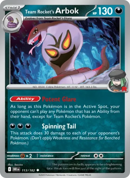 Team Rocket's Arbok · Destined Rivals 113