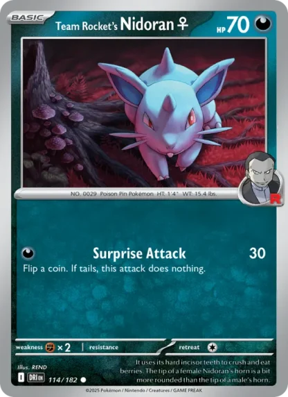 Team Rocket's Nidoran♀ · Destined Rivals 114