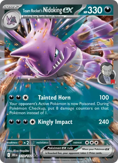 Team Rocket's Nidoking ex · Destined Rivals 119