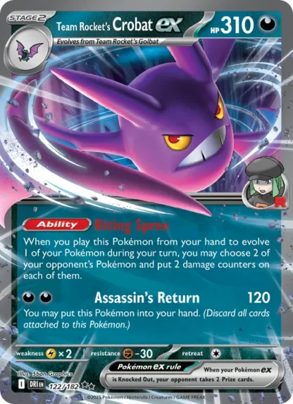 Team Rocket's Crobat ex · Destined Rivals 122