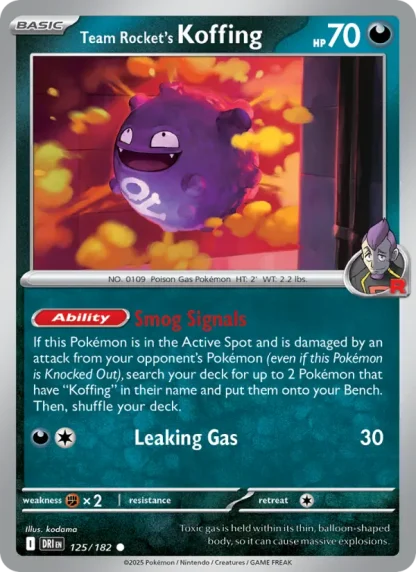 Team Rocket's Koffing · Destined Rivals 125