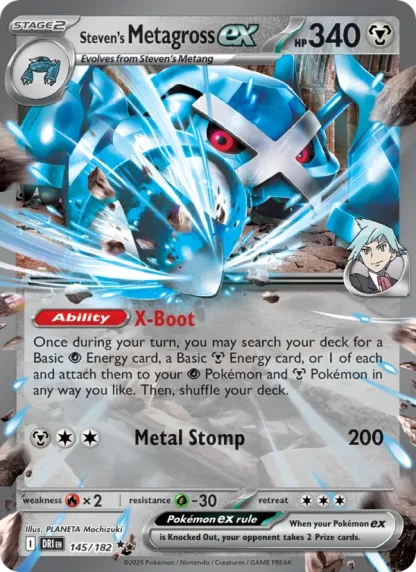 Steven's Metagross ex · Destined Rivals 145