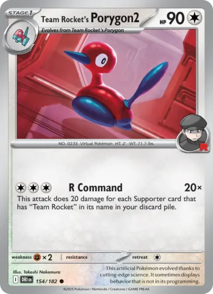 Team Rocket's Porygon2 · Destined Rivals 154
