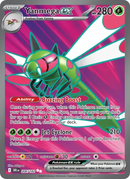 Yanmega ex · Destined Rivals 206