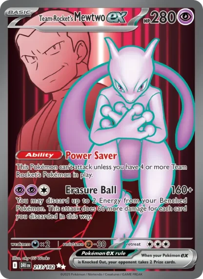 Team Rocket's Mewtwo ex · Destined Rivals 213