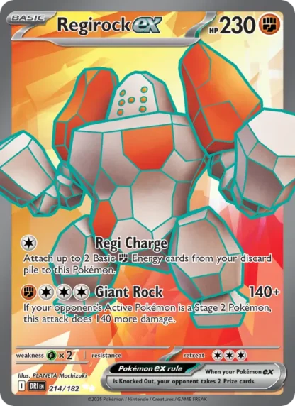 Regirock ex · Destined Rivals 214