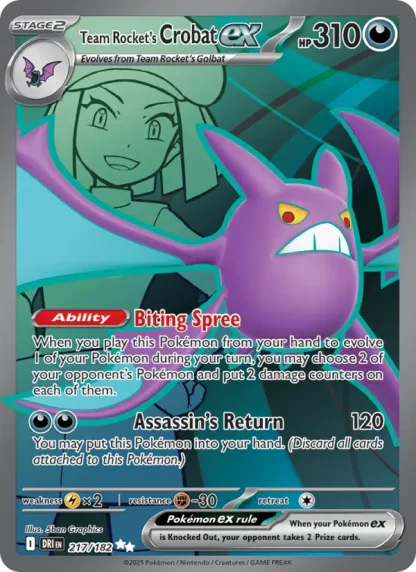 Team Rocket's Crobat ex · Destined Rivals 217